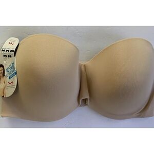Maidenform Strapless Bra Nude Beige 40DD New NWT SN0004 Full Coverage
